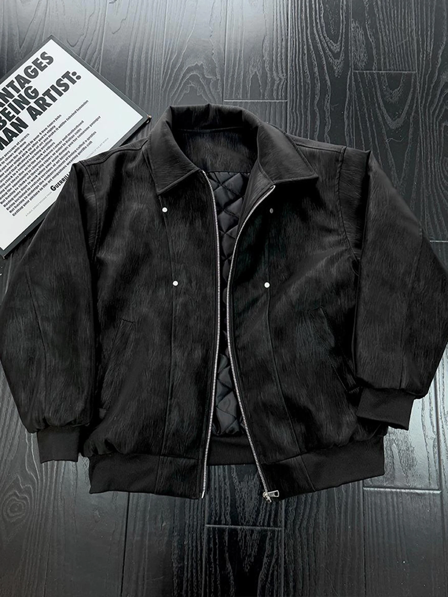 

Bla матовая искусственная кожа с заклепками Flight Jaet, хлопковое мужское зимнее мотоциклетное кожаное пальто, теплое молодежное модное