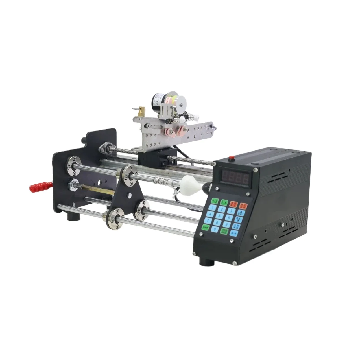 

PWD-M-15 CNC Winding Machine 24V 10A Electric Stranded Wire Winding Machine Counting Meters Fish Coil/Cotton Wire Enameling