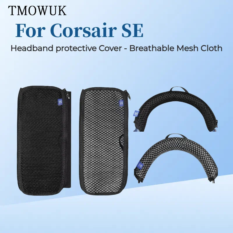 

For Corsair SE Size 240*100mm Breathable Mesh Fabric Protective Headband Cover