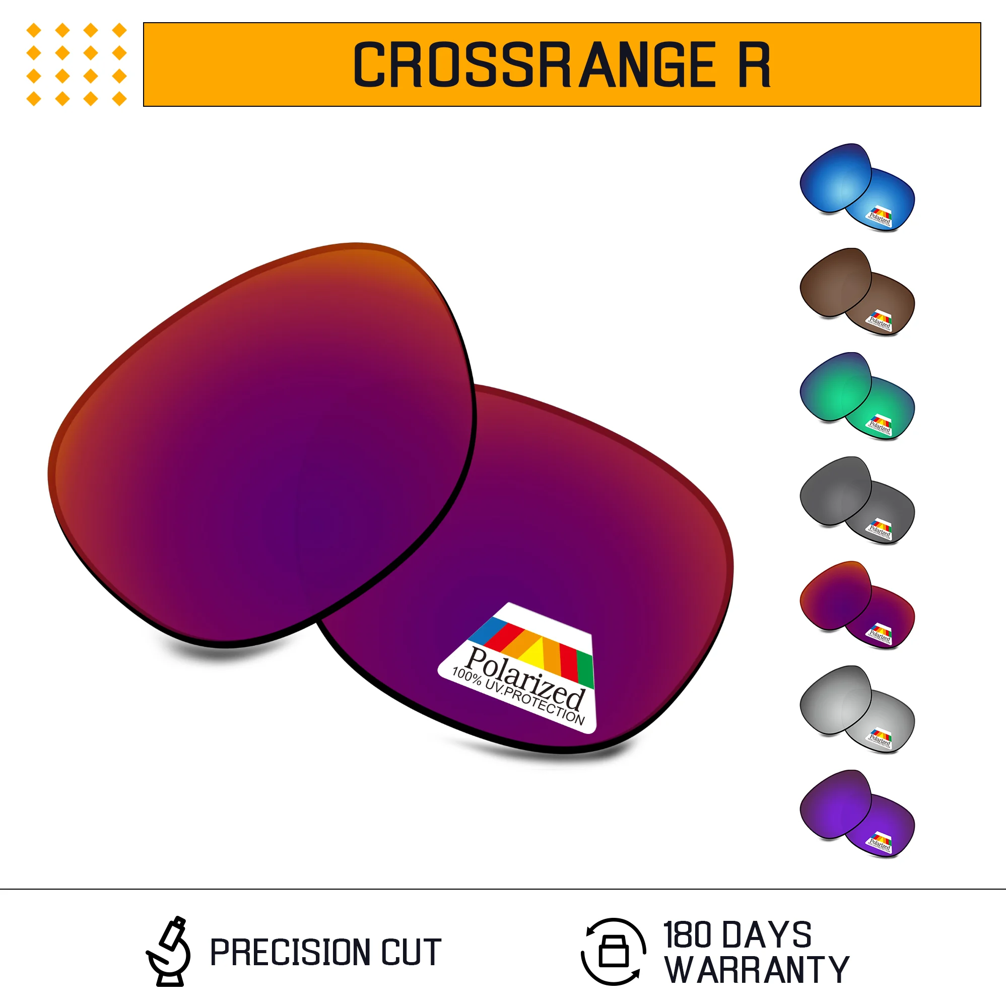 

Rarayvix Polarized Replacement Lenses UV400 Protective for Oakley Crossrange R OO9359 57mm Sunglasses