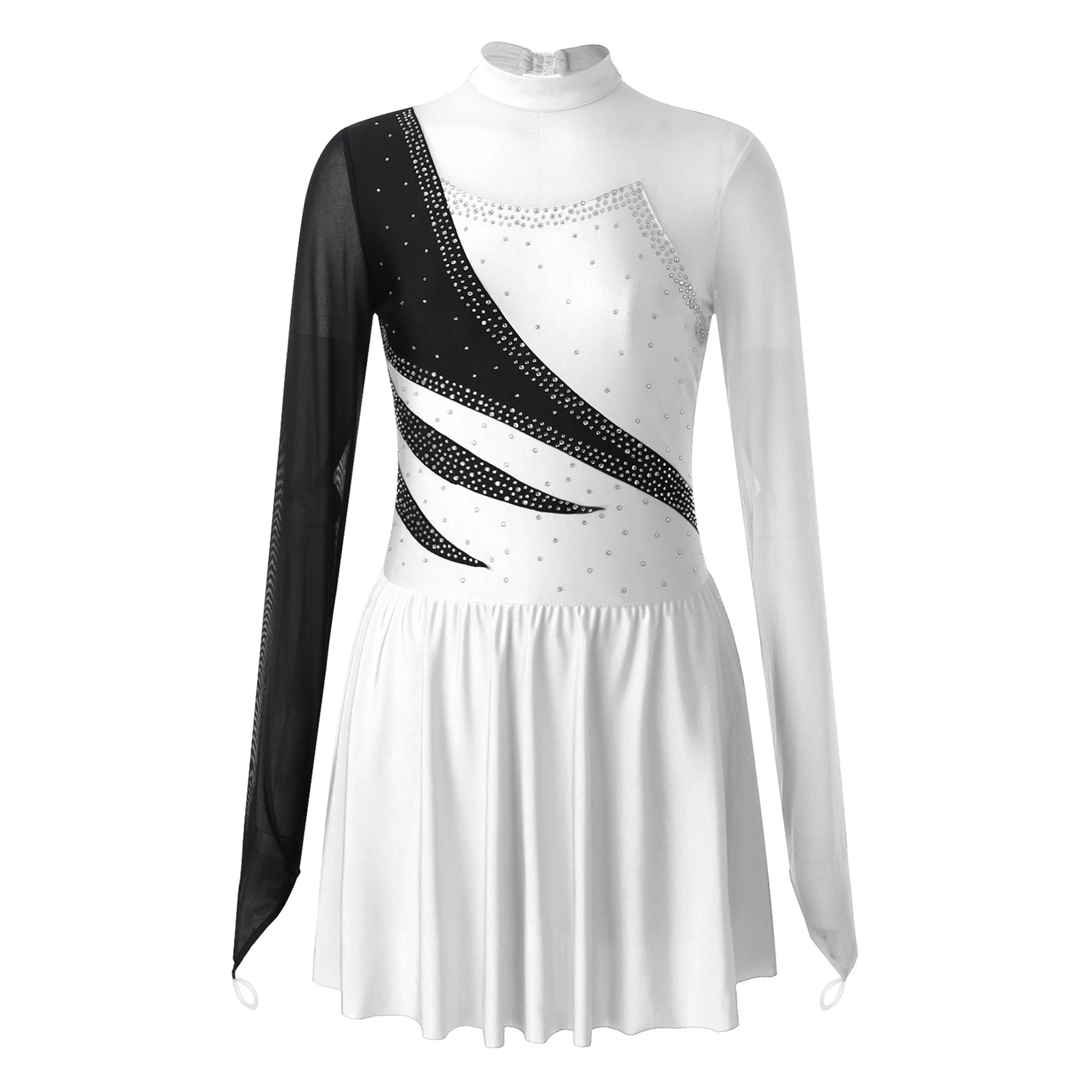 Womens Artistic Skating Dress Rhythm Gymnastics Figure Skating Skirts Ballet Lyrical Dance Performance Leotard Costume Dancewear