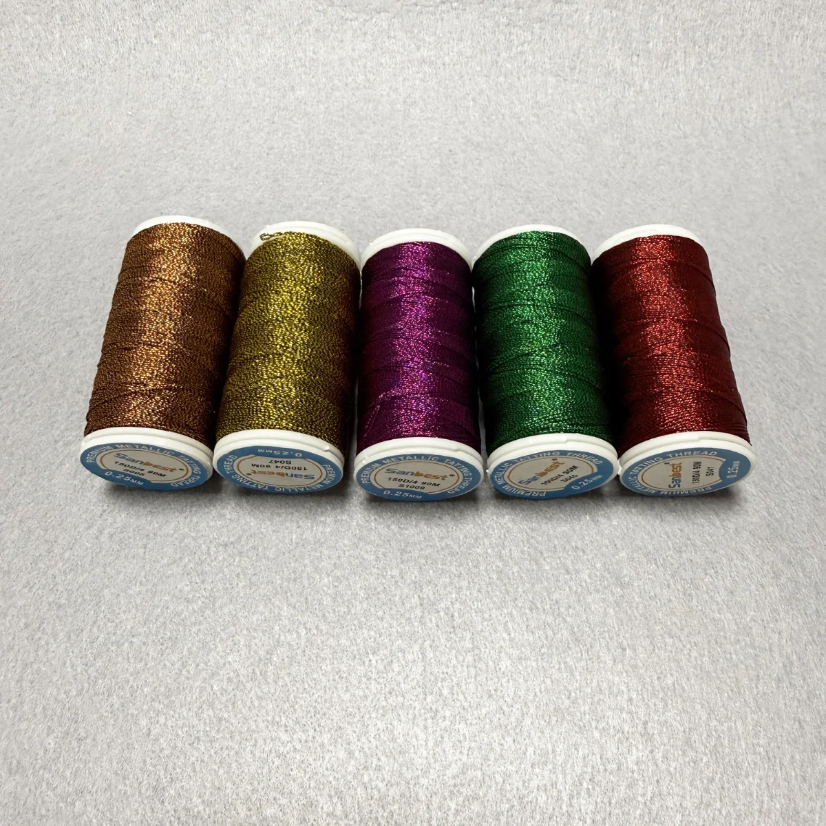 Sanbest Retro Soft 4 Strands Metallic Tatting Thread for Shuttle Tatting Lace DIY Handmade Bracelet Earring Macrame Yarn Craft