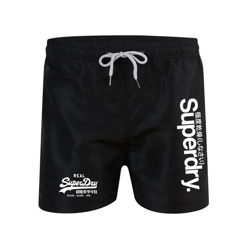 Men\'s Breathable Swimsuit Shorts Surf Volleyball Drawstring Boxers Summer S-4XL Sexy Swim Trunks Low-rise Casual Board Shorts