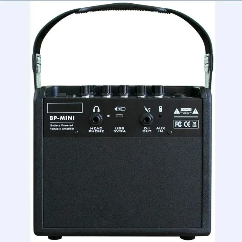 BP Mini Acoustic Electric Guitar Amplifier Speaker Portable Compact Combo Rechargeable Bass Amp + Treble Reverb Chorus