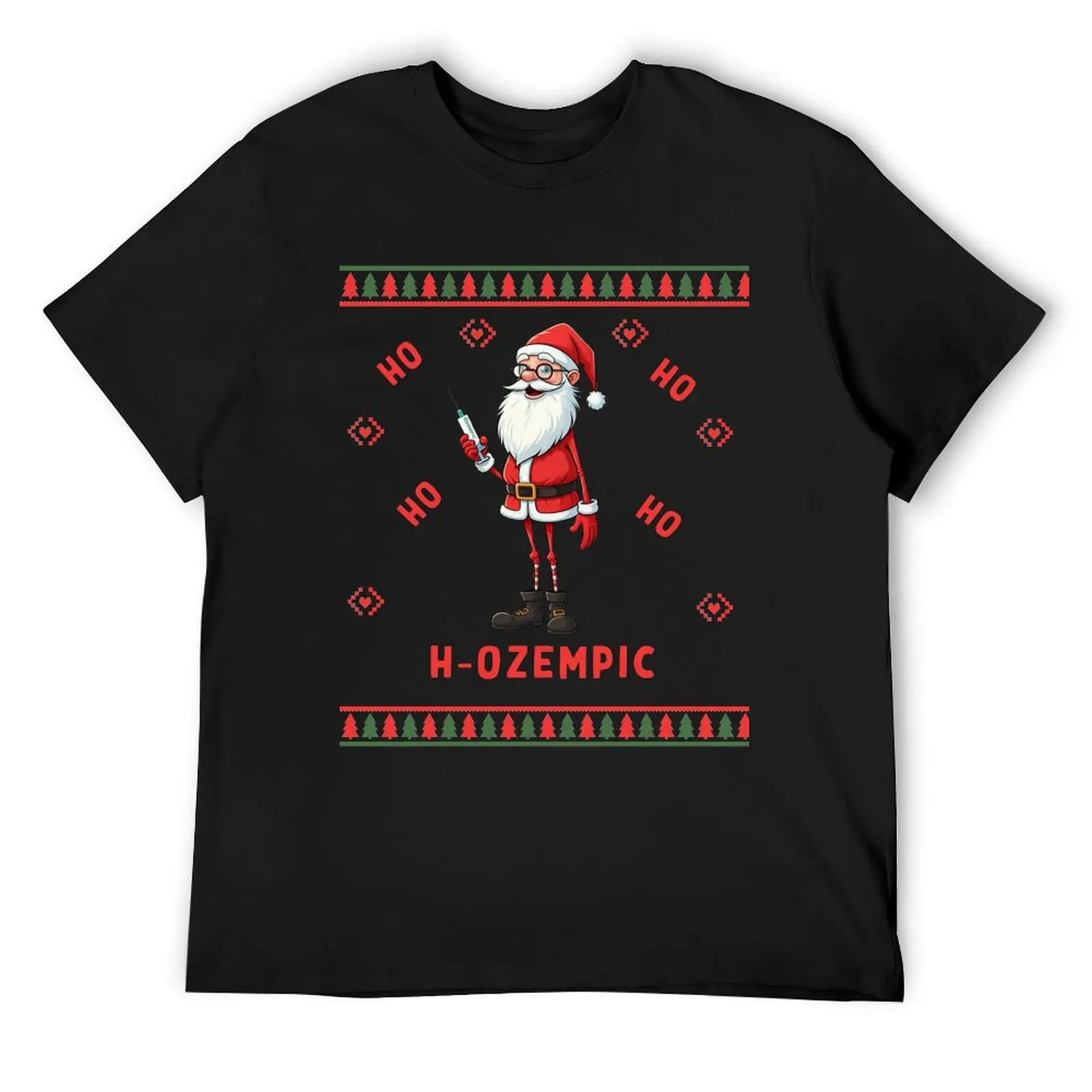 

HO HO H-OZEMPIC T-Shirt korean fashion Funny t-shirt quick drying t shirts for men cotton