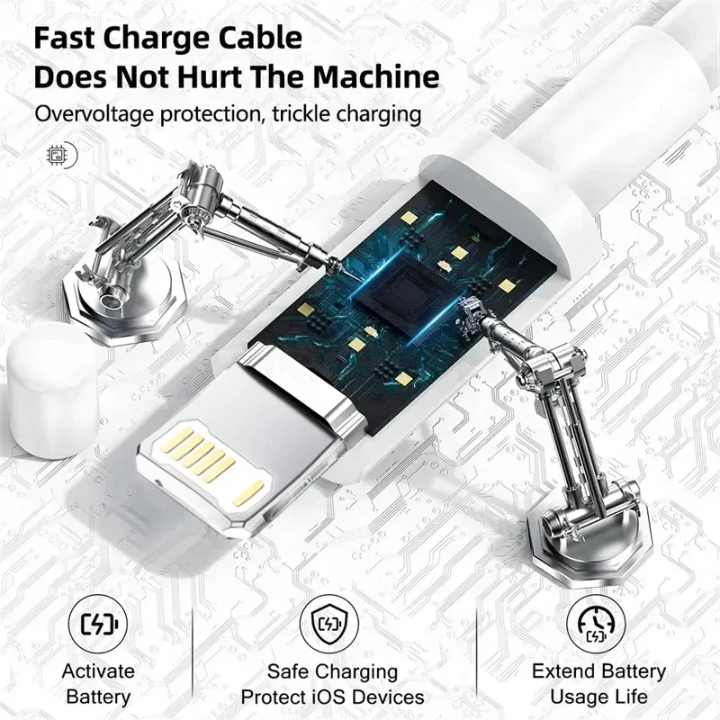 애플 PD용 고속 충전기 USB C 타입, 아이폰 15, 14, 13, 12, 11, 프로 맥스, 미니 플러스, XR, XS, 충전 데이터 케이블 액세서리, 35W