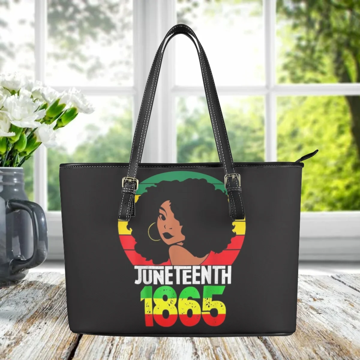 

Totes Bags Female Black History Month Juneteenth 1865 Women Print Handbag New Portable Female Shoulder Bag Large Capacity Bolsos