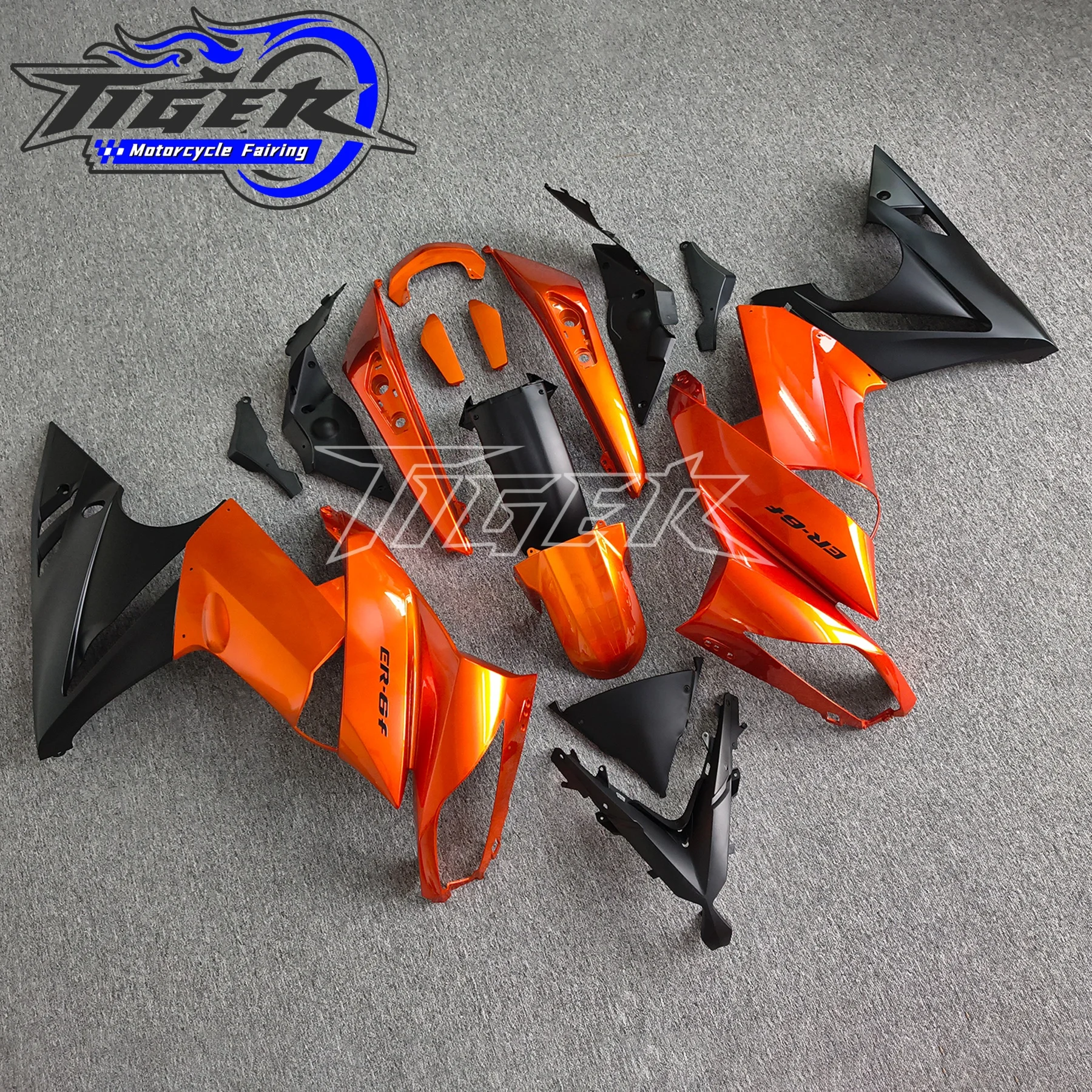 

ДЛЯ NINJA 650 2009 2010 2011 ER-6F EX650 ZX650 Аксессуары для мотоциклов Кузовной корпус Комплект обтекателя для NINJA 650 ER6F Оранжевый