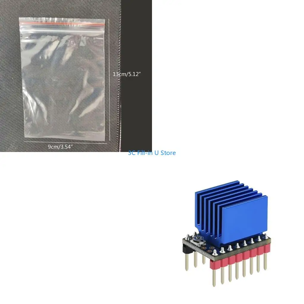 

G8TA Printer Accessories TMC2209 V2.0 Silent Stepping Motor Driver 5.5-28V High Subdivision 256 Microsteps