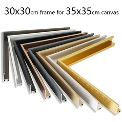 30x30cm Outer Frame For 35x35cm Canvas Painting Gold Aluminum Alloy Oil Painting Frame Wall Art Photo Poster Frame Home Decor