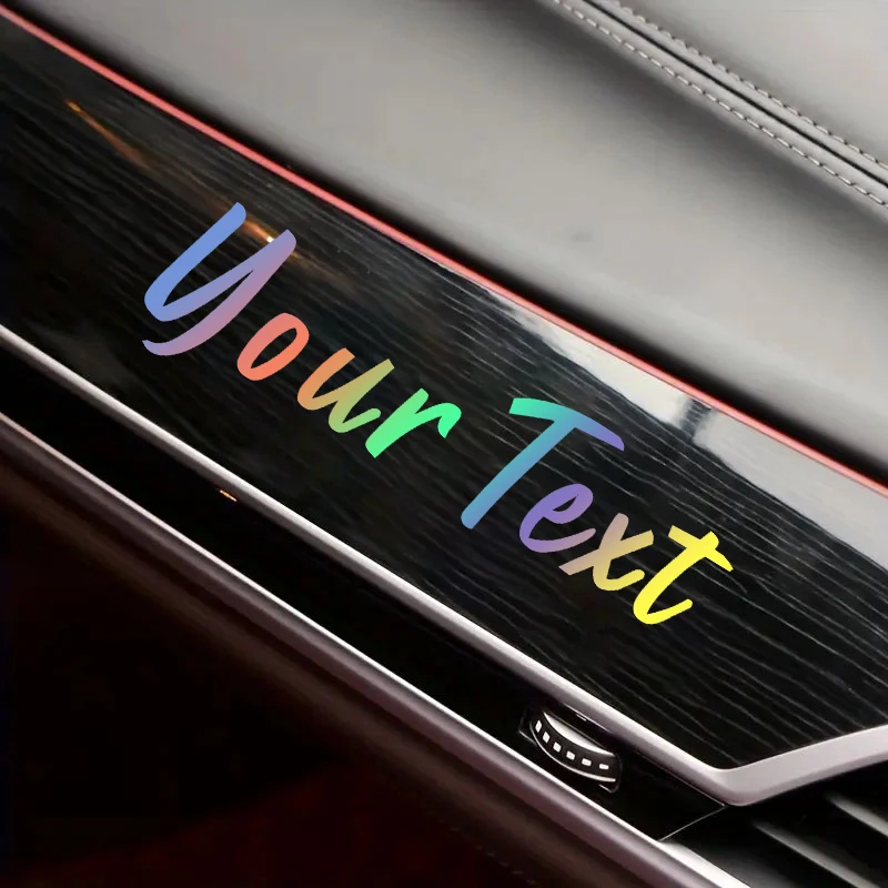 2PCS Custom Your Text Handwriting Car Stickers Self-adhesive for Auto Window Motorcycle Scooter Helmet Vinyl Decals Personalized