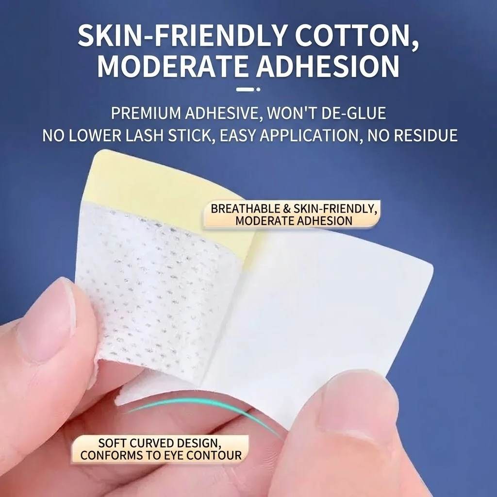 Lint-Free Under Eye Patches for Eyelash Extensions - Anti-Irritation Isolation Lash Pads for Application & Removal, Professional
