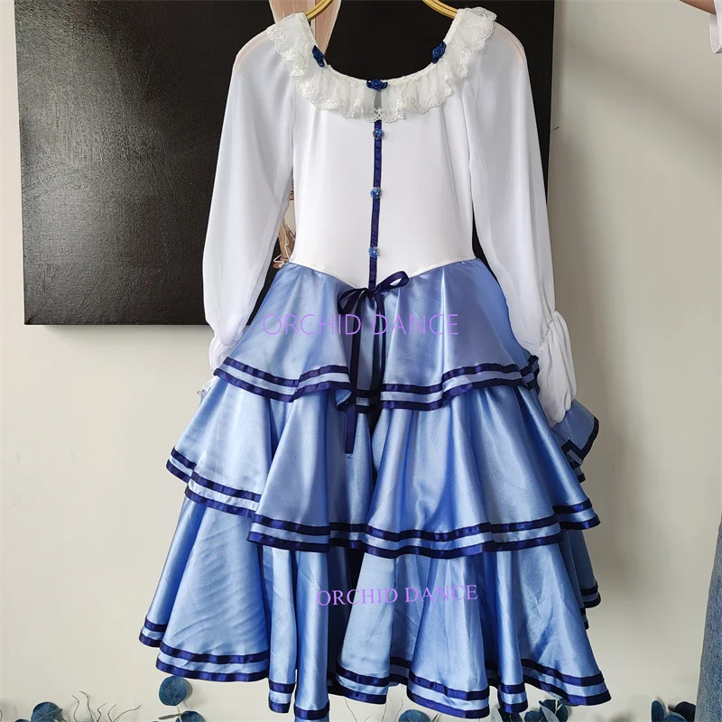 Professional Custom Size Custom Color Kids Girls Adult The Talisman Performance Wear  Blue Ballet Lyrical Cupid Dress