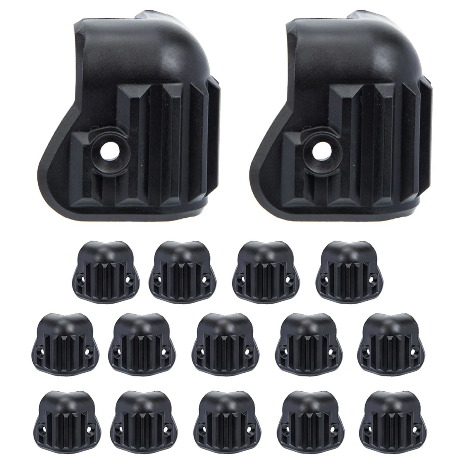 

16pcs Speaker Corner Protectors Plastic Guitar Amplifier Stage Cabinets Corner Replacement Wrap Angle