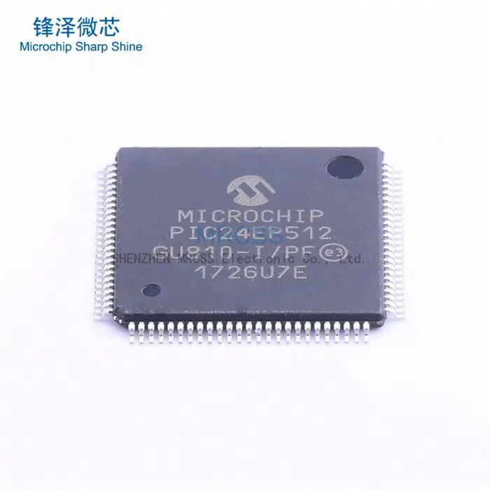 MCU 16-Bit PIC24 PIC RISC 536KB Flash 3.3V 100-Pin TQFP Khay PIC24EP512GU810-I/PF