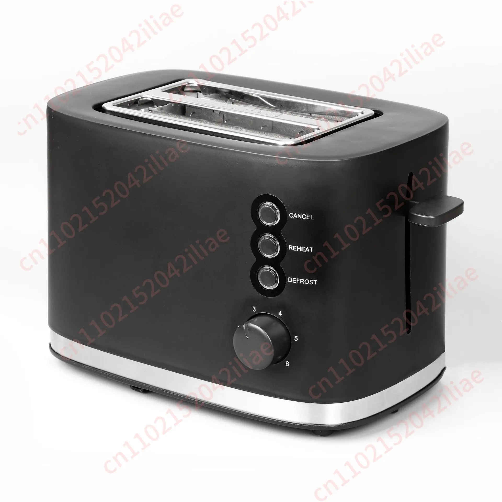 New Household Stainless Steel Toaster Compact Automatic Bread Toaster for Breakfast