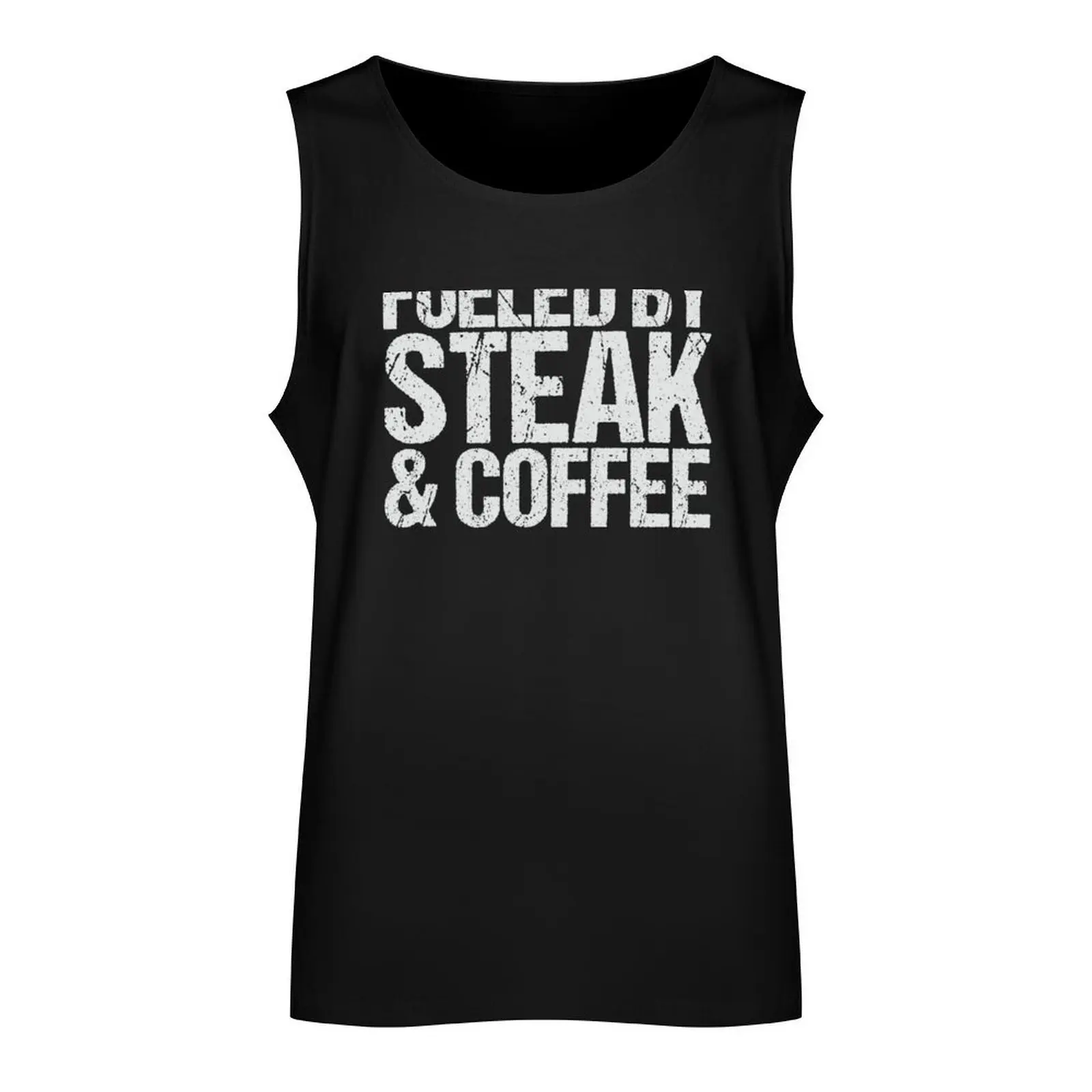 Fueled by steak & coffee Tank Top Fitness men clothing Body man men clothes summer clothes men 2024