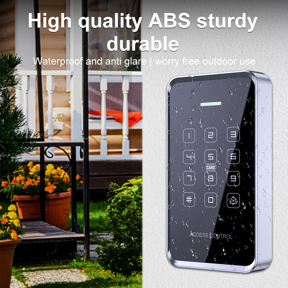 NFC RFID Card Access Control Keypad Large Capacity 1000Users Waterproof Backlight Touch Screen Dual frequency Wiegand Reader