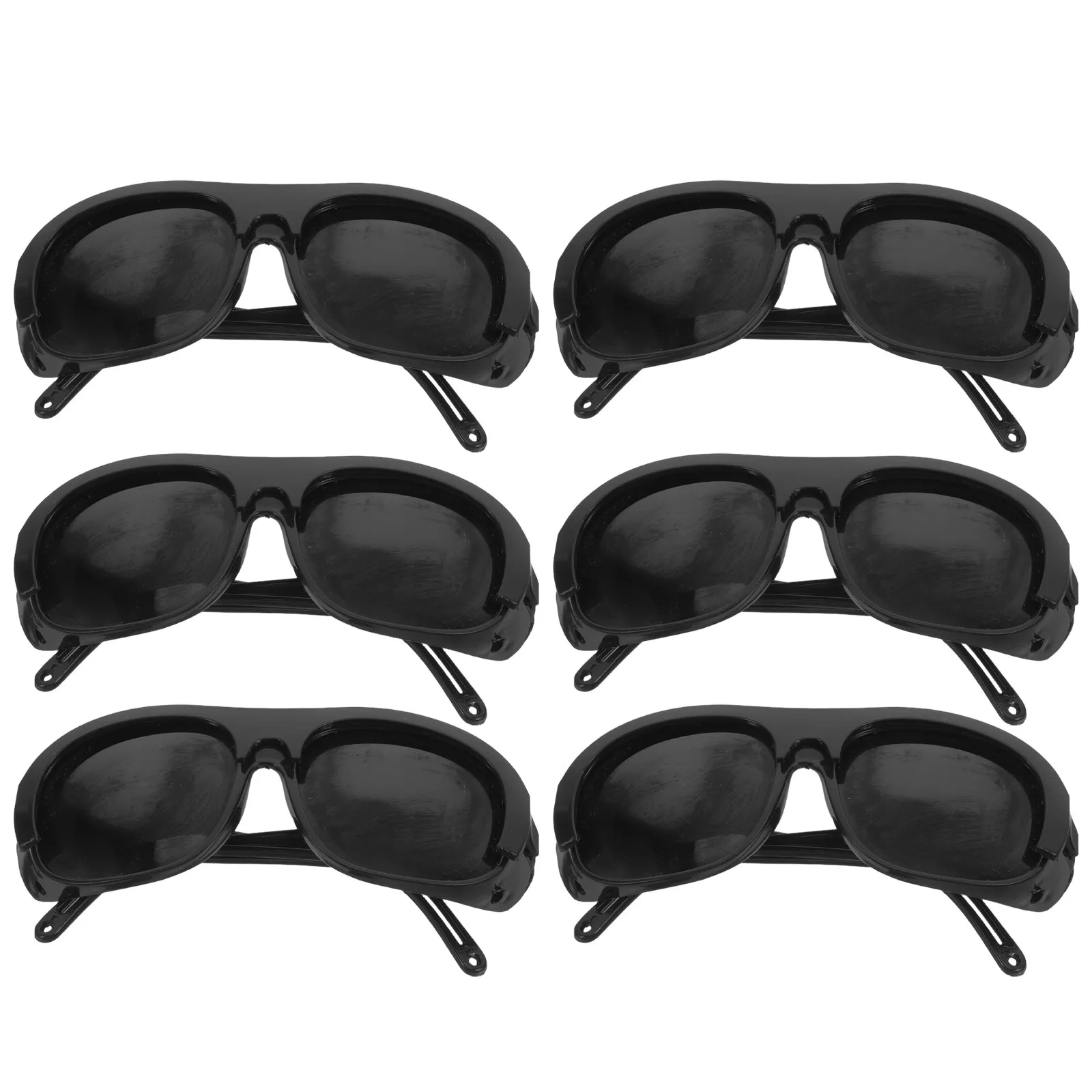 

6 шт. ударопрочных защитных очков для сварки, легкие, удобные, подходят для сварки, деревообработки, металлообработки, защитные очки