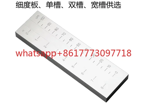 Stainless steel scraper fineness meter single slot double slot ISO coating fineness plate particle fineness meter 0-2500-300