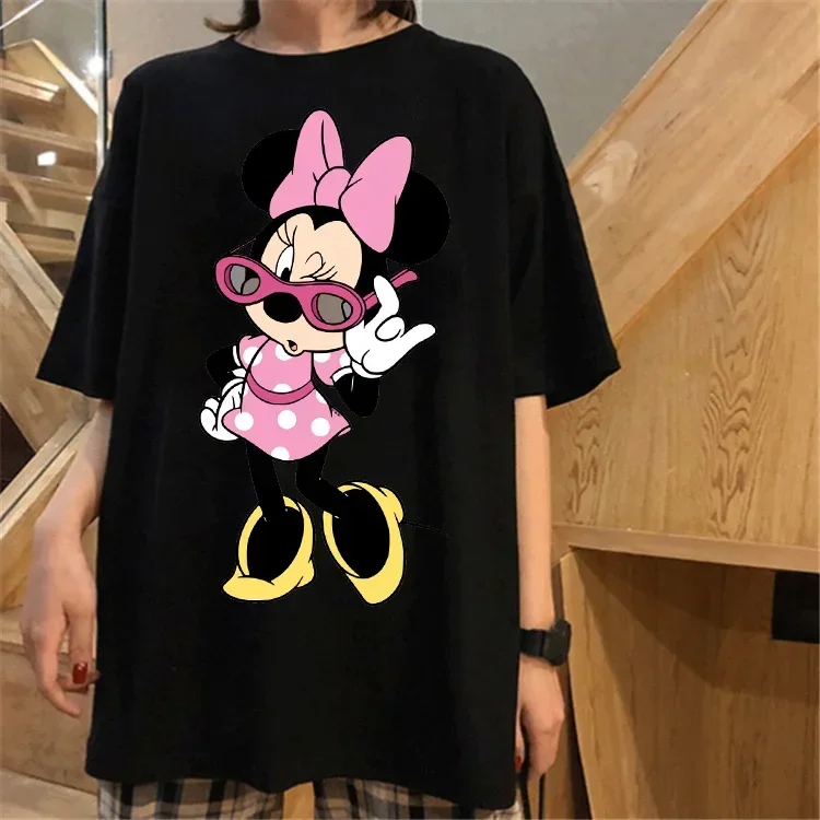 New 90s Summer Vintage Mickey Mouse Women\'s Tshirt Women Fashion Cartoon Kawaii Oversized T-shirt Women\'s Tshirt Clothes