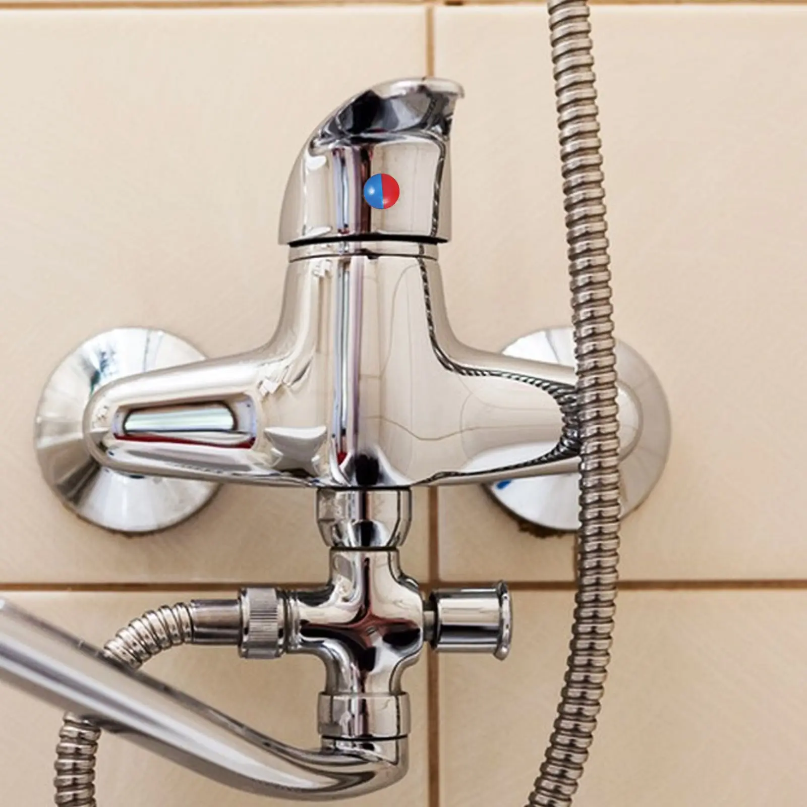 Kraangat 5-delig Universele Gootsteenkraan Cover Warm Koud Waterklep Keuken Badkamer Gootsteen Gat Stopper Accessoires