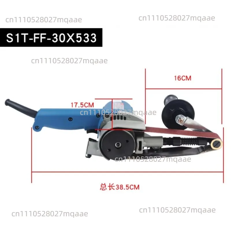 Belt Sander 220-240V Variable Speed 30*533mm Belt Sander 550w High Power Woodworking Belt Sander Sandpaper Grinder