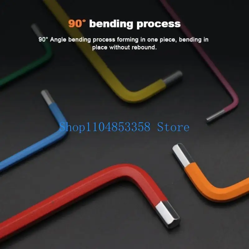 

652f 7pcs MultyColour L-Key Metric Star Star Long Arm Ball End Set Allen Wrench