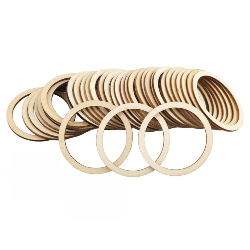 

4-15cm Wood Frames Flower Decorations Natural Wood Frame Circles for Crafts Dream Catcher Rings Rings for Crafts DIY Decor
