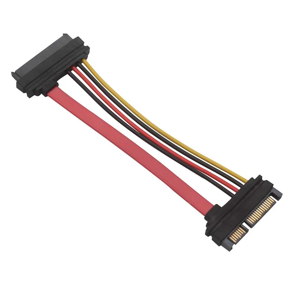 SAS to SATA,SFF-8482 SAS 29 Pin to SATA 22Pin Hard Disk Drive Raid Extension Cable with 15 Pin SATA Power Port 15cm