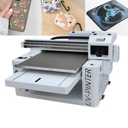 Desktop 6090 UV printer for Glass, Plastic,Acrylic Metal, Wood UV flatbed and UV dtf all in one