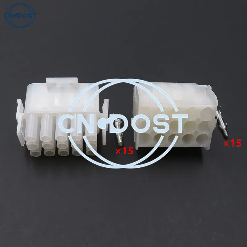 

1 Set 15 Pin 1-480710-0 1-480711-0 Auto Connector Automobile Wiring Harness Plug Electrical Socket AC Assembly 63080