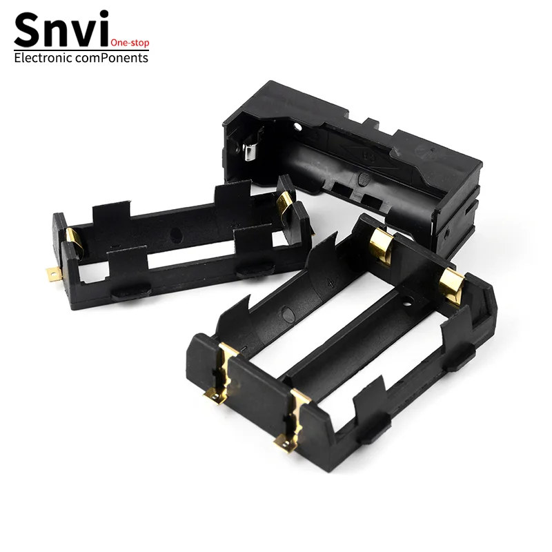 26650 Battery Holder for DIY - 1-Cell / 2-Cell Battery Holder with SMD Gold-Plated Contacts, 1-Cell Pin-Type Lithium Battery Com view 4
