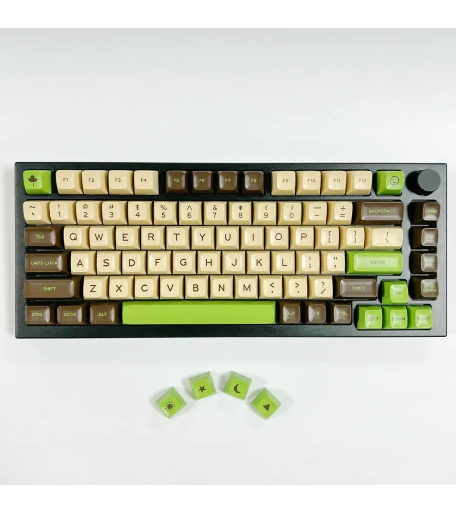 Keycap Big Leaf ABS Customized Mechanical Keyboard Matcha Chocolate MochocoSA Ball Cap