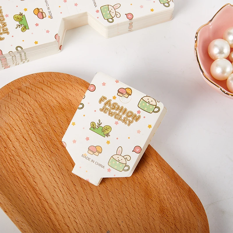 Cute Hair Rope Hair Clip Card Hair Accessories Cardboard Display Card Labels Packaging Hanging Tag Cardboard Label