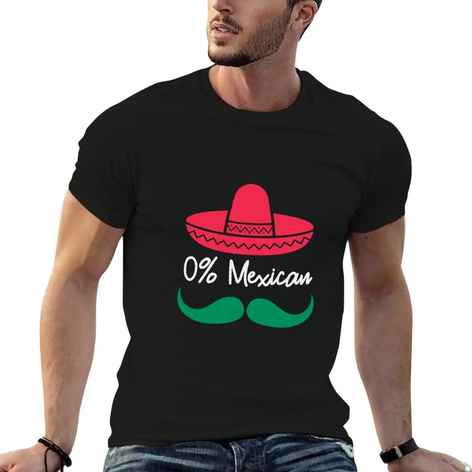 

0% Mexican Cinco de Drinko Shirt Party Funny Cinco de Mayo Gift T-Shirt t shirts for man cotton T-Shirt