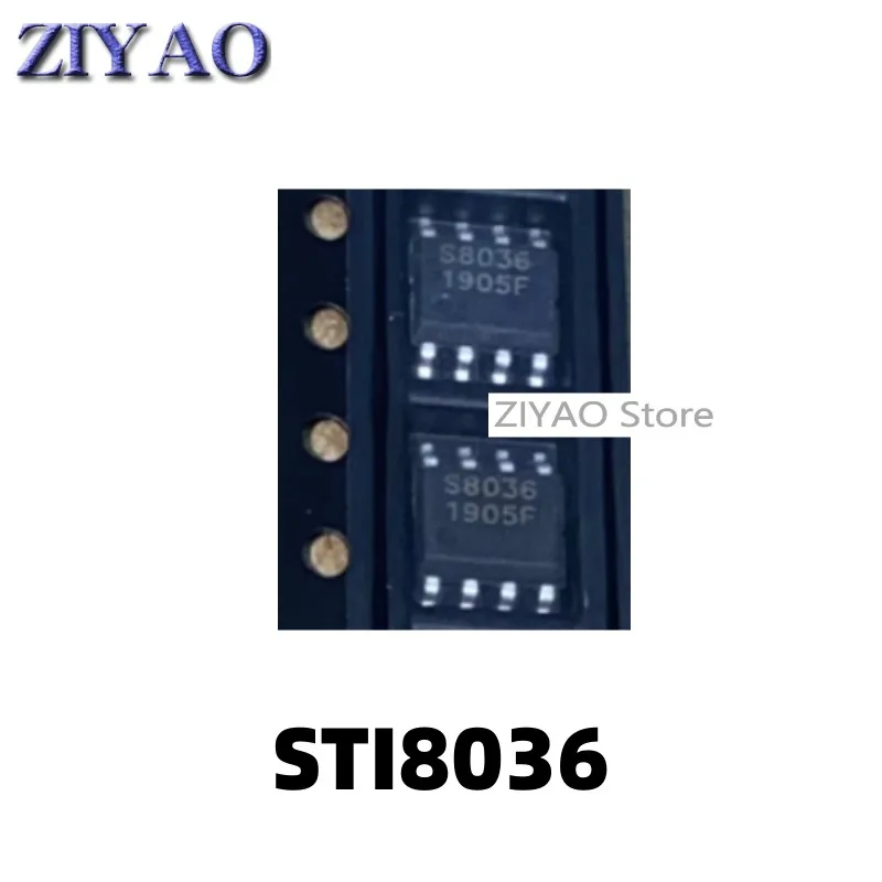 1 pz STI8036 STI8036BE SOP-8 chip power manager S8036 serigrafato