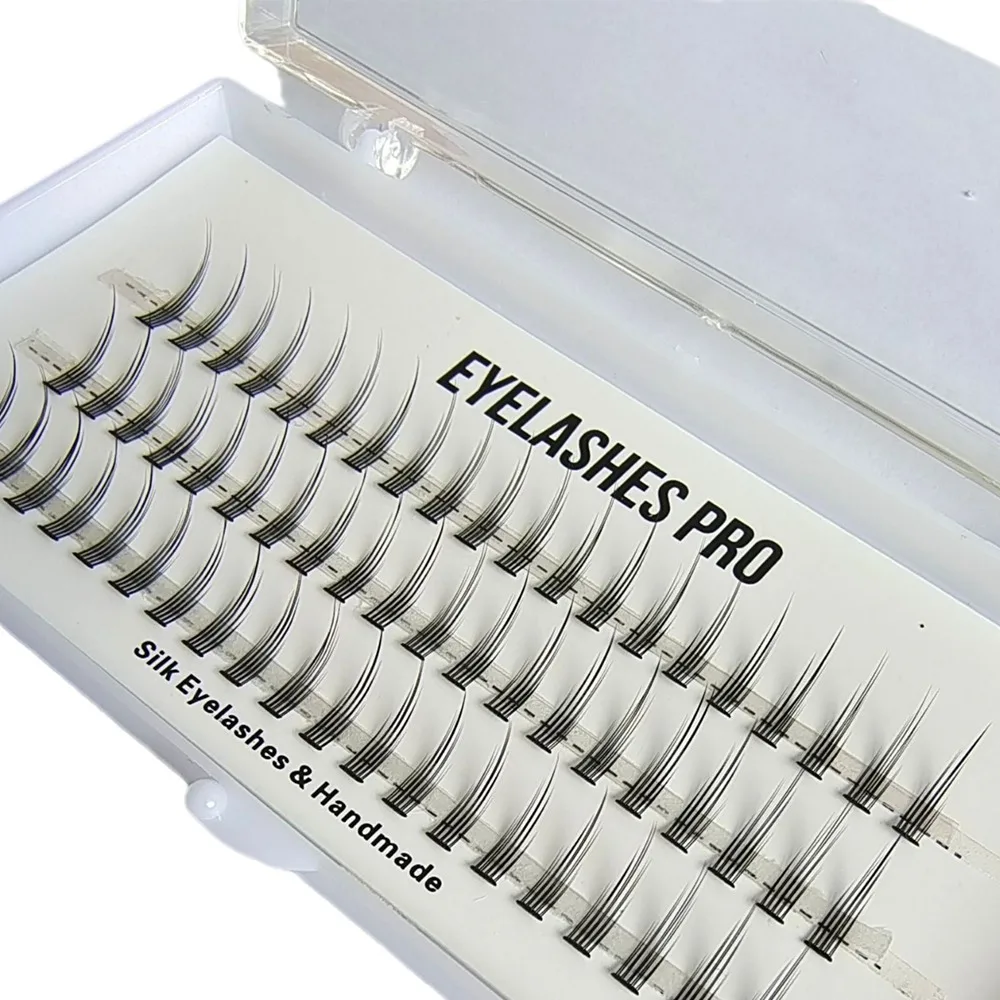 

New 3D Wispy Cluster Lashes Handmade Soft Individual Lashes Natural Flase Lashes DIY