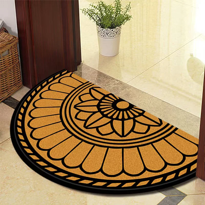 Modern semicircle Flower Marble Carpets Doormats Rugs Home Bathroom Living Room Entrance Door Floor Stairs Kitchen Bedroom Hall