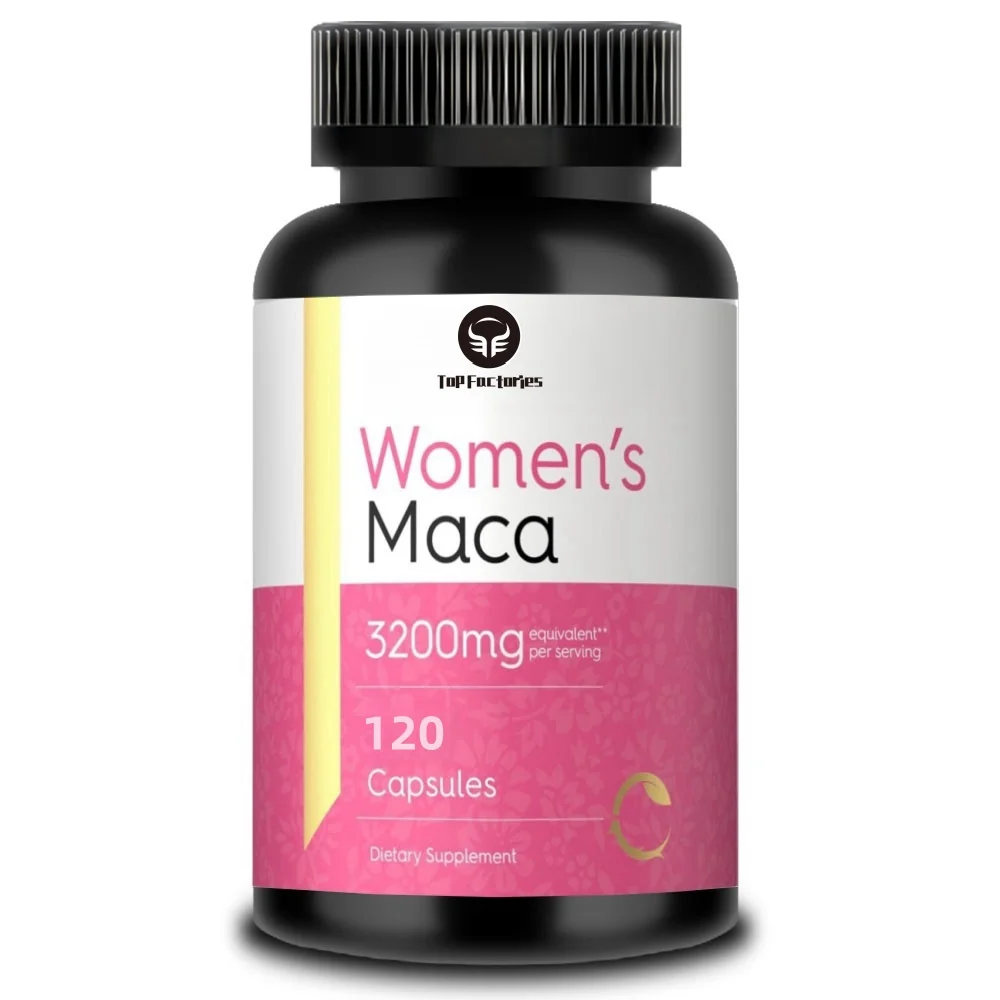 Capsules de racine de maca pour femmes, 3200mg, 150 sans OGM, sans évolu, parfait pour elle