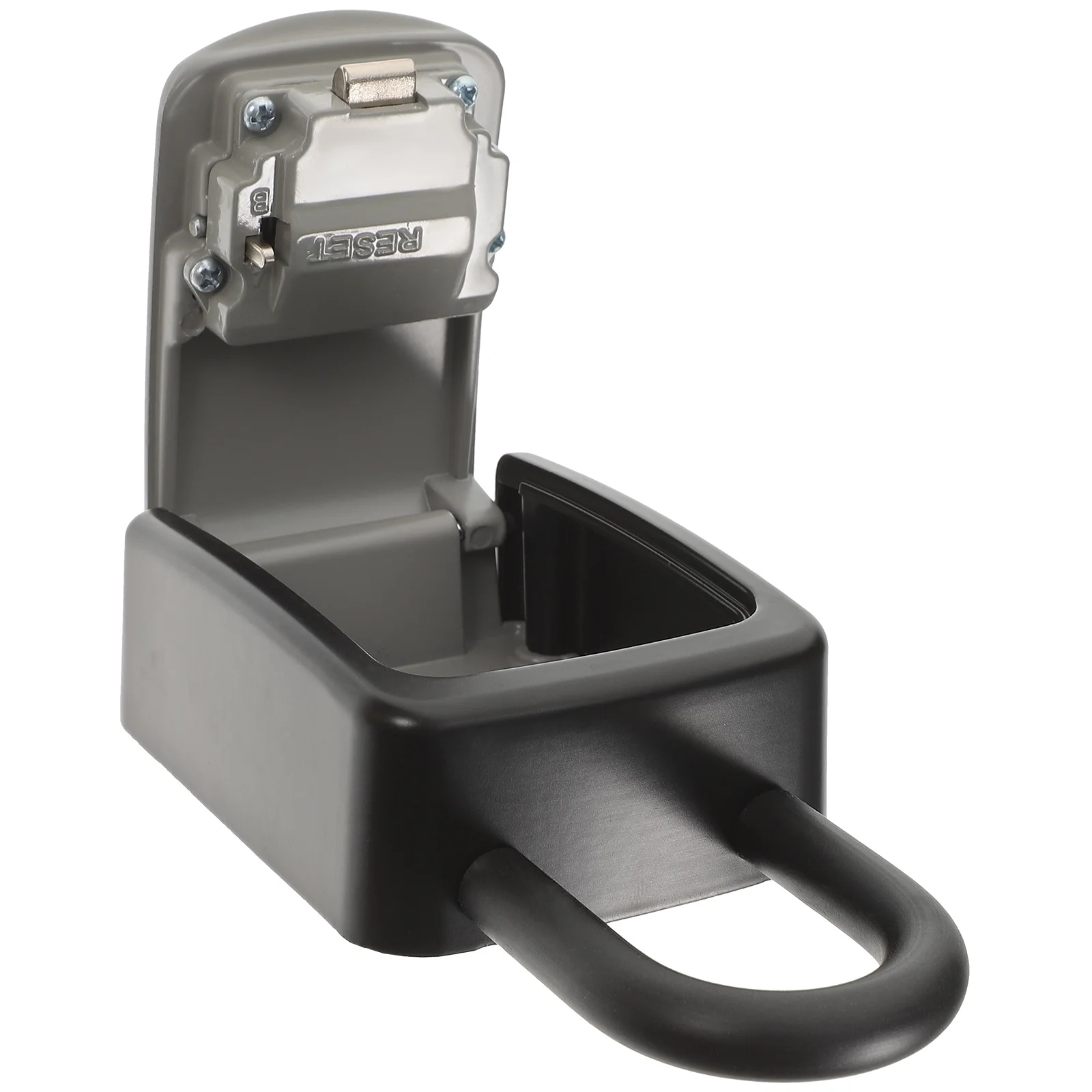 Portable Key Lock Box ABS Steel Wall Mounted Resettable 4-Digit Code Waterproof Security Lock Safe Key Safe Box