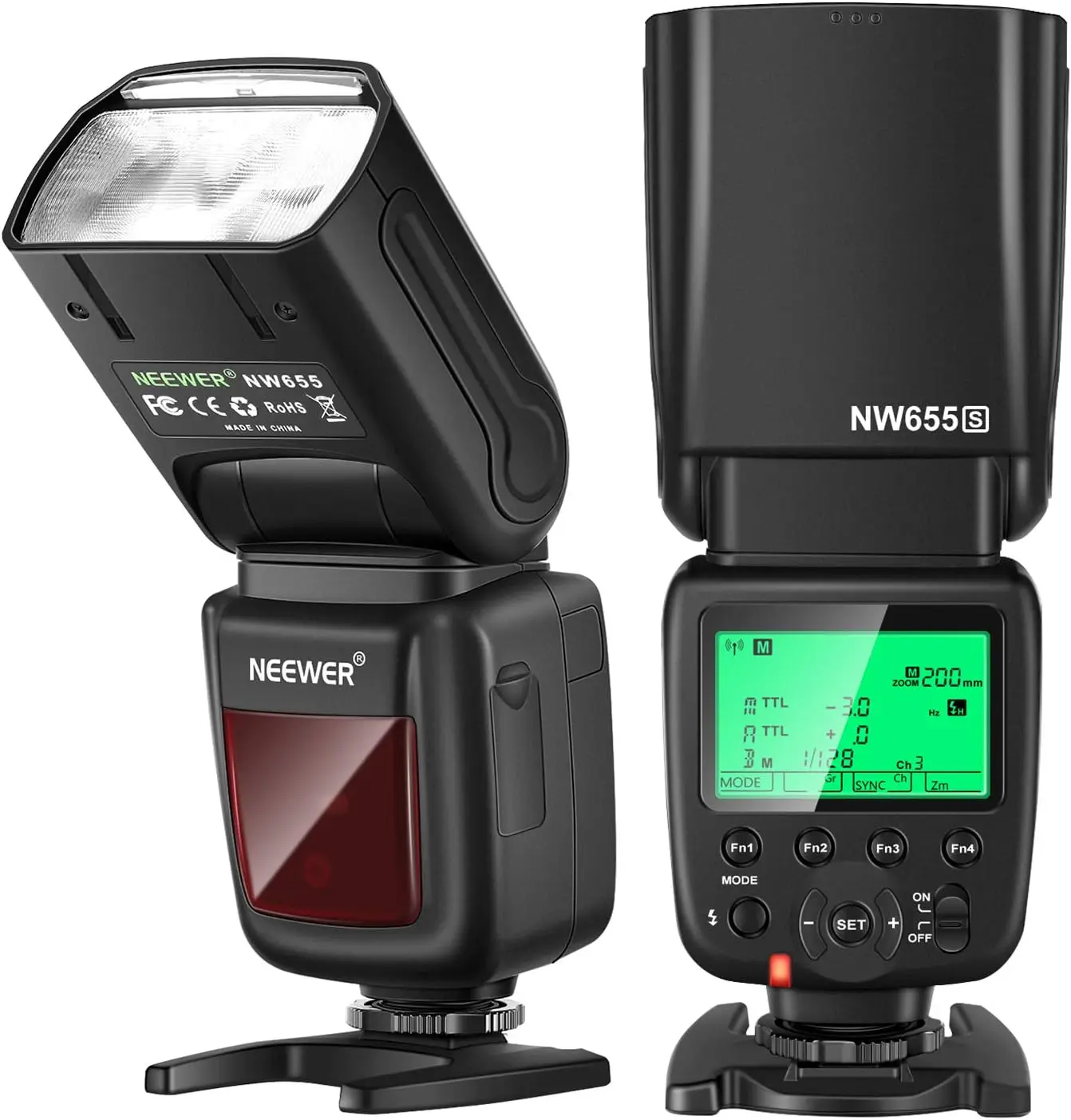 

Neewer NW655 Camera Flash Compatible with Sony, 2.4G TTL HSS 1/8000s GN60 Wireless Flash for Sony a9 a7 a7II a7III a7R III a7RII