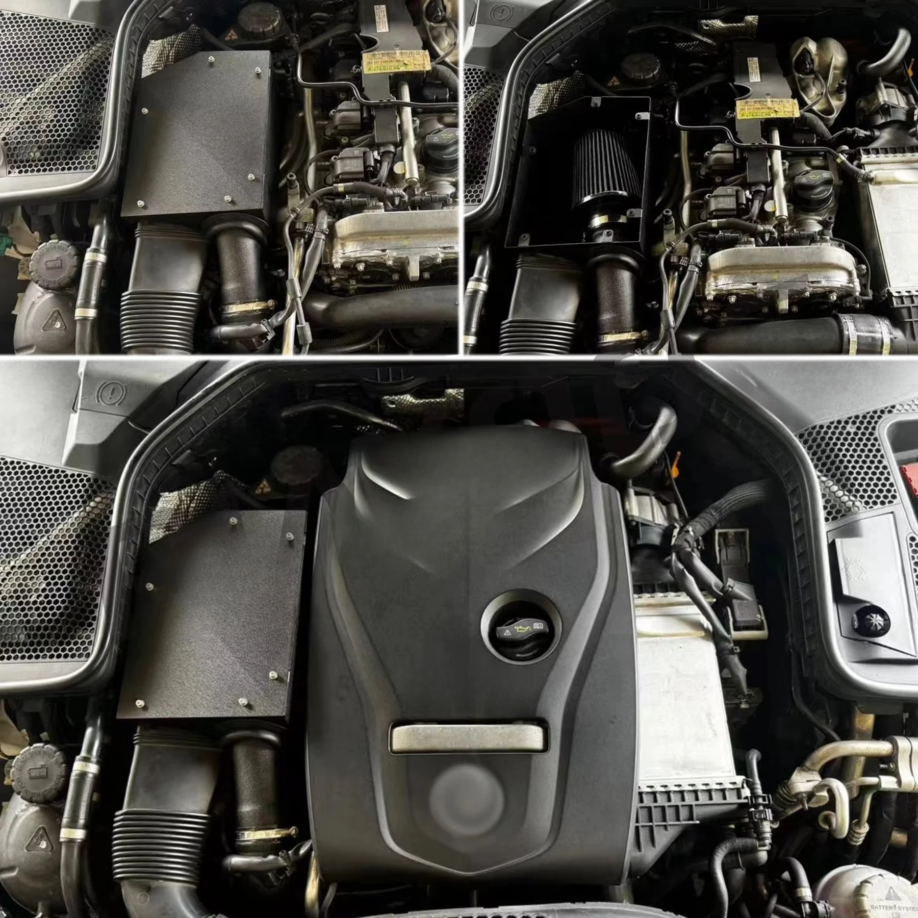 Cold Air Intake Kit for Mercedes Benz W205 W212 W213 C180 C200 C300 E200 E300 GLC300 GLC Class C-Class E-Class Sports Air Intake