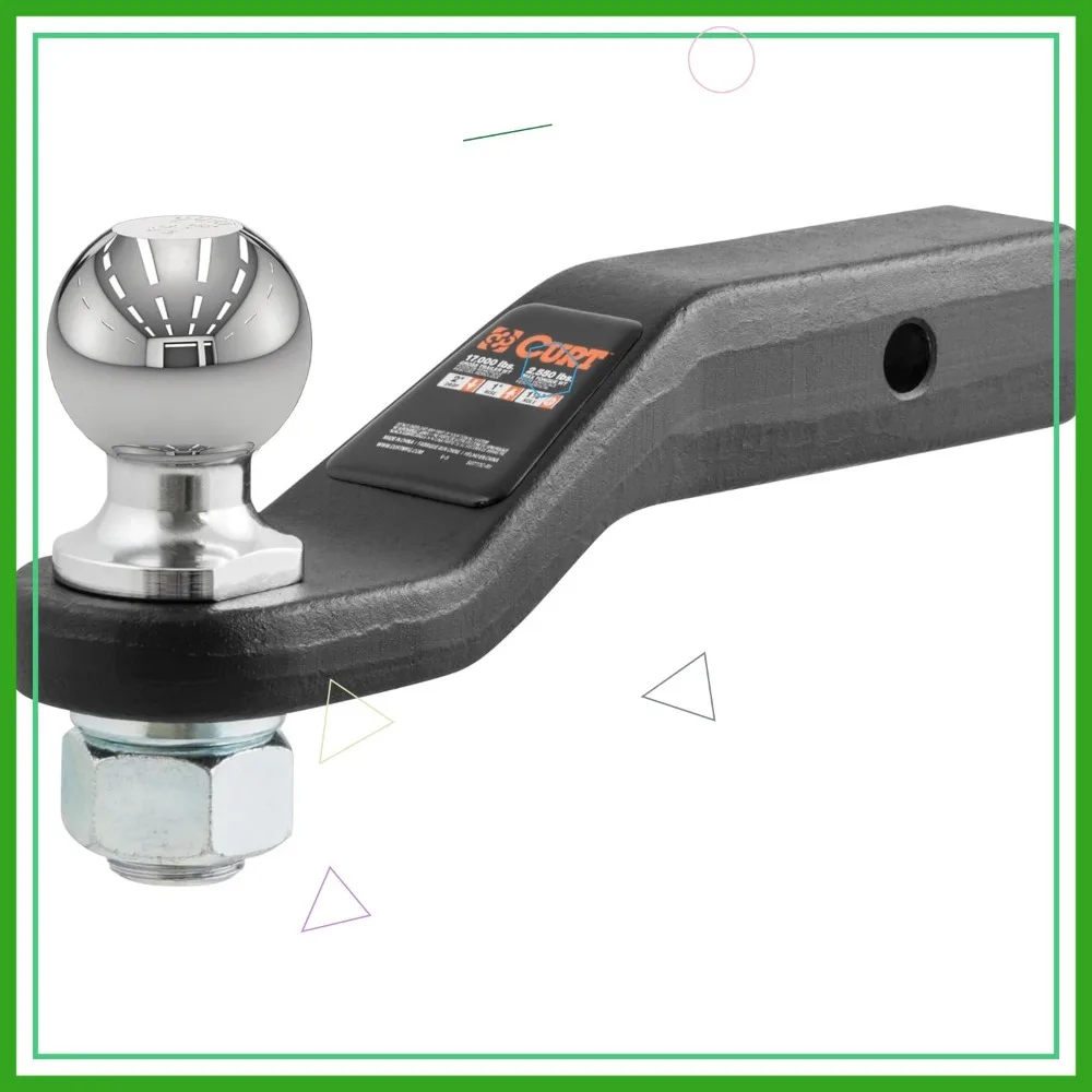 

Heavy Duty Trailer Hitch Mount with 2-5/16" Ball, 15,000 lbs Capacity, 2-Inch Drop for Secure Towing
