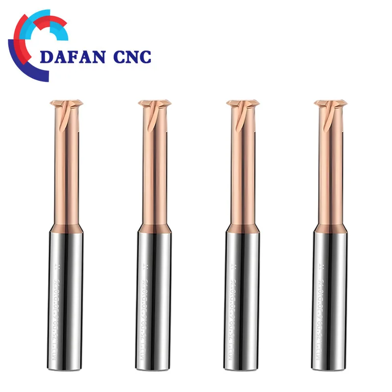 60° Tungsten Steel Single Tooth Thread Milling Cutter, M1-M24 Coated for Steel Machining