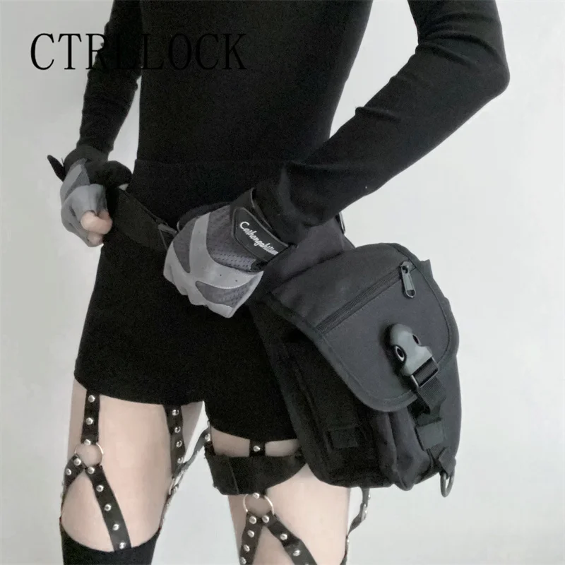 Ctrllock Ninja Stijl Verstelbare Beenzak Techwear Gespen Taille Tas Voor Vrouwen Outdoor Motorrijden Zak