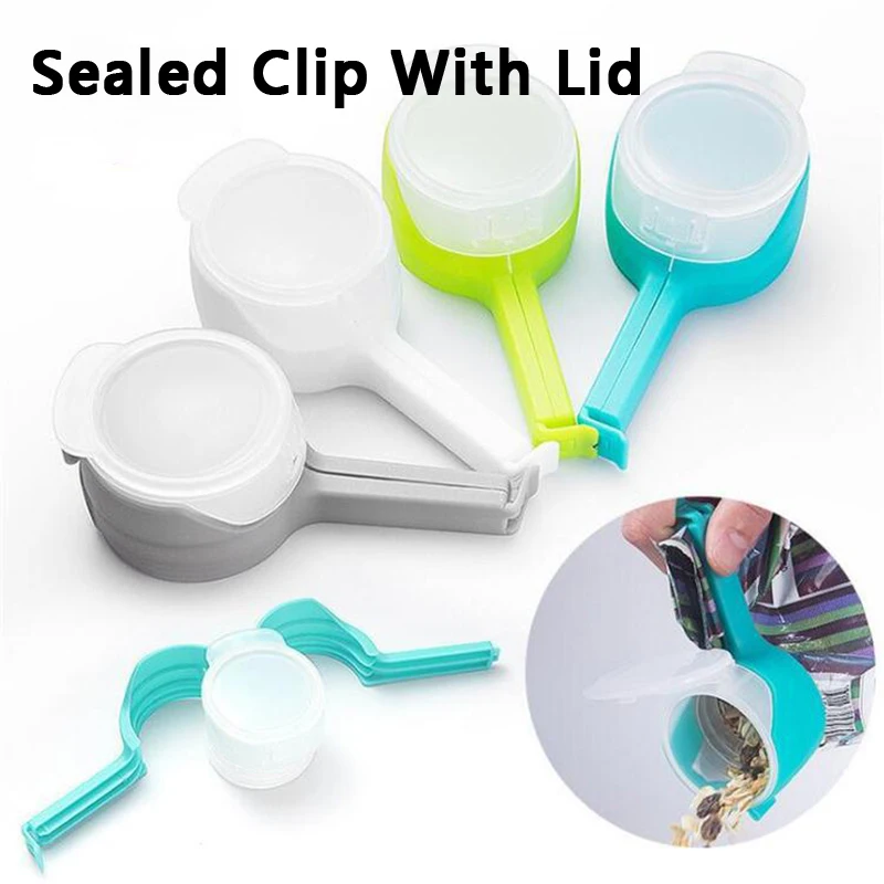 

Food Storage Sealing Clips with Pour Spouts Kitchen Chip Bag Clips Plastic Cap Sealer Clip Kitchen Storage