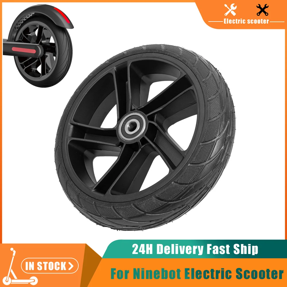 

1PC Rear Wheel With Tire Assembly for Ninebot ES1 ES2 ES4 Electric Scooter 8 Inch 200x50 Solid Tire Alloy Hub Replacement Parts