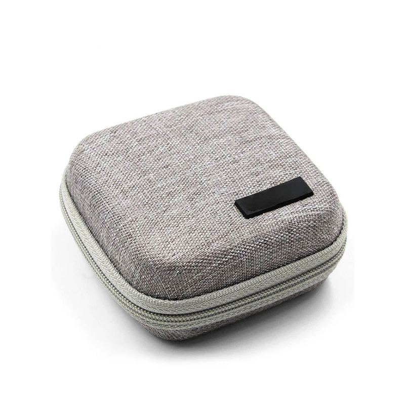 Portable Storage Bag for Power Bank Cable EVA Hard Case Earphone Phone Holder Travel Digital Accessories Storage Bag With Buckle