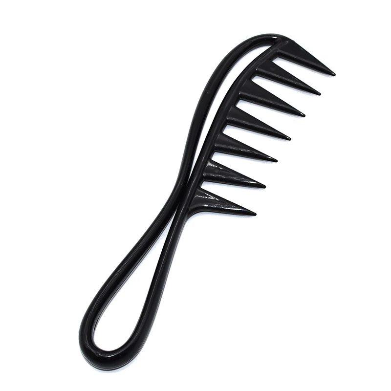 Wide Tooth Shark Plastic Comb Detangler Curly Hair Salon Hairdressing Comb Massage For Hair Styling Tool For Curl Hair